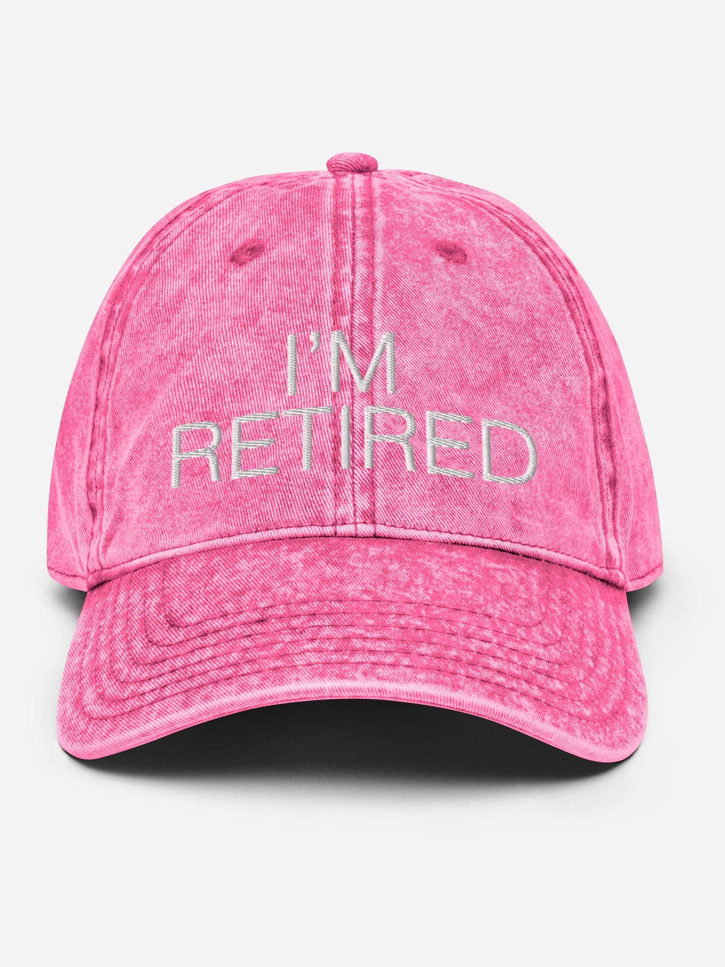 I'm Retired... Washed Cotton Summer Cap