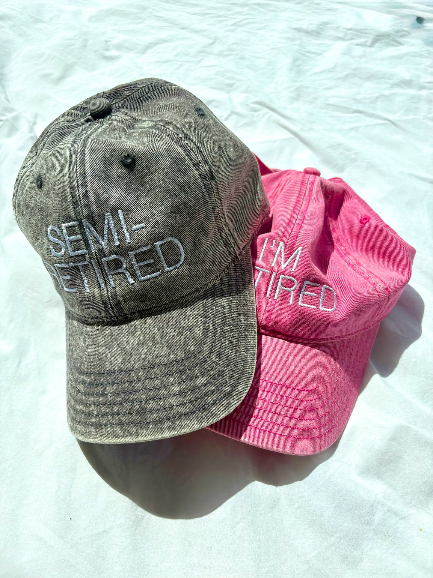 I'm Retired... Washed Cotton Summer Cap