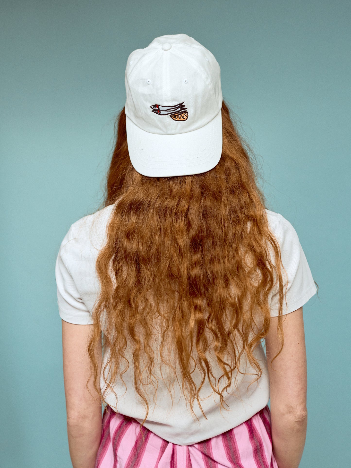 Sardines with Lemon Embroidered Cap
