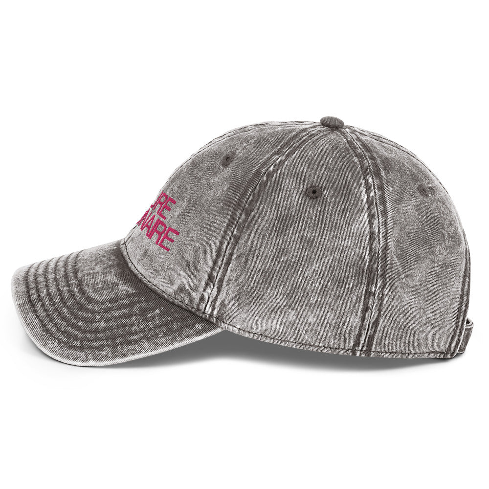 Future Millionaire Embroidered Washed Pink Unisex Cap
