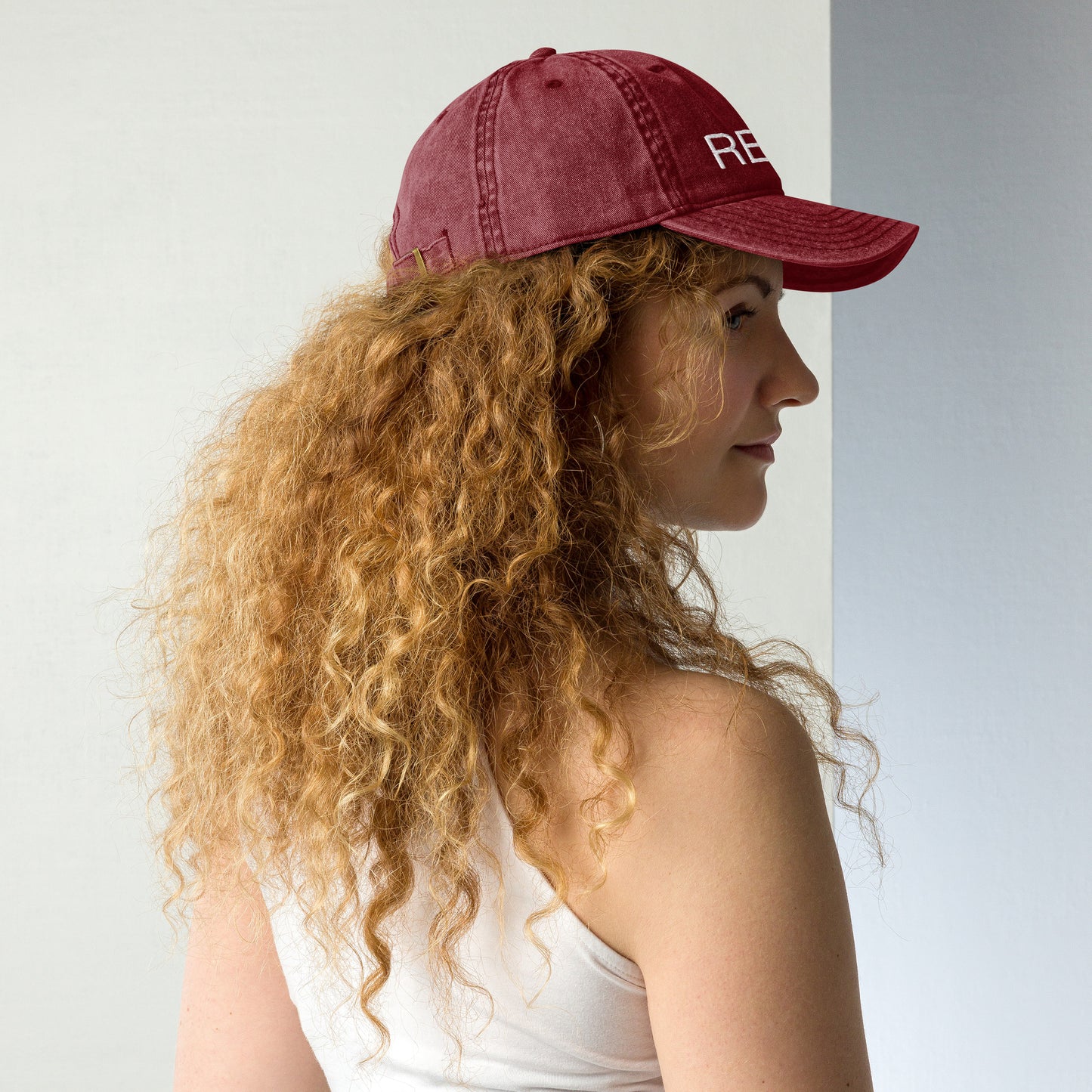 I'm Retired Embroidered Unisex Cap in Burgundy