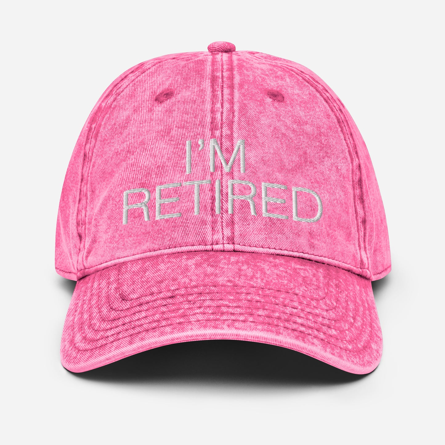 I'm Retired... Washed Cotton Summer Cap