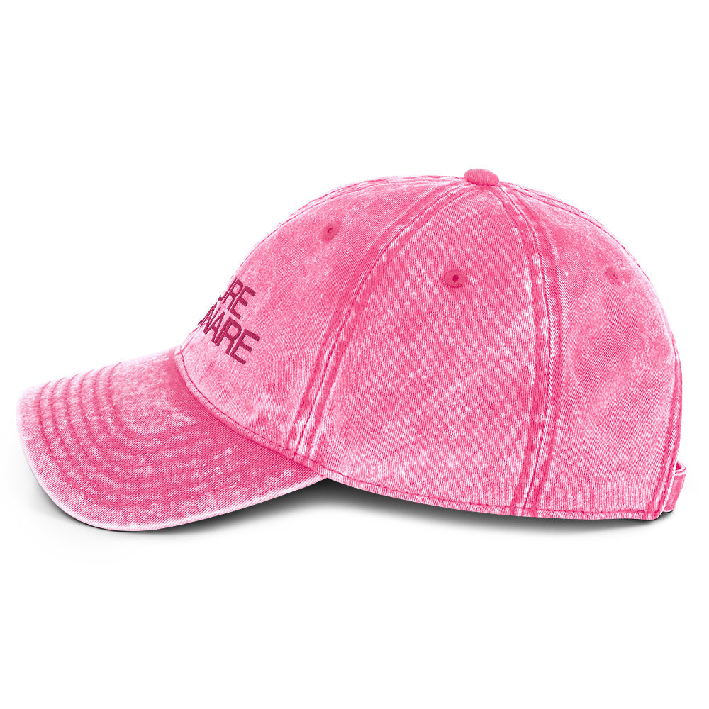Future Millionaire Embroidered Washed Pink Unisex Cap