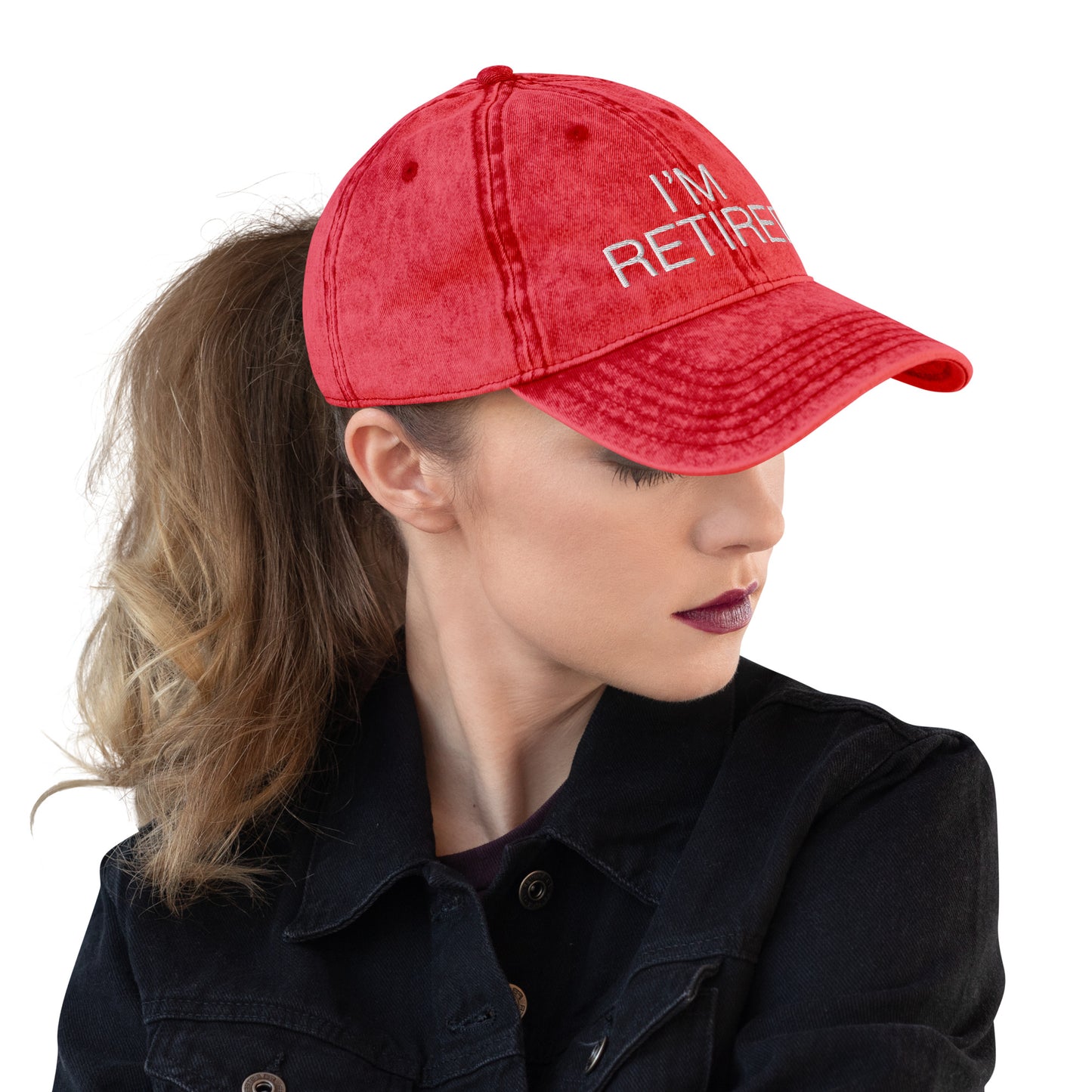 I'm Retired... Washed Cotton Summer Cap