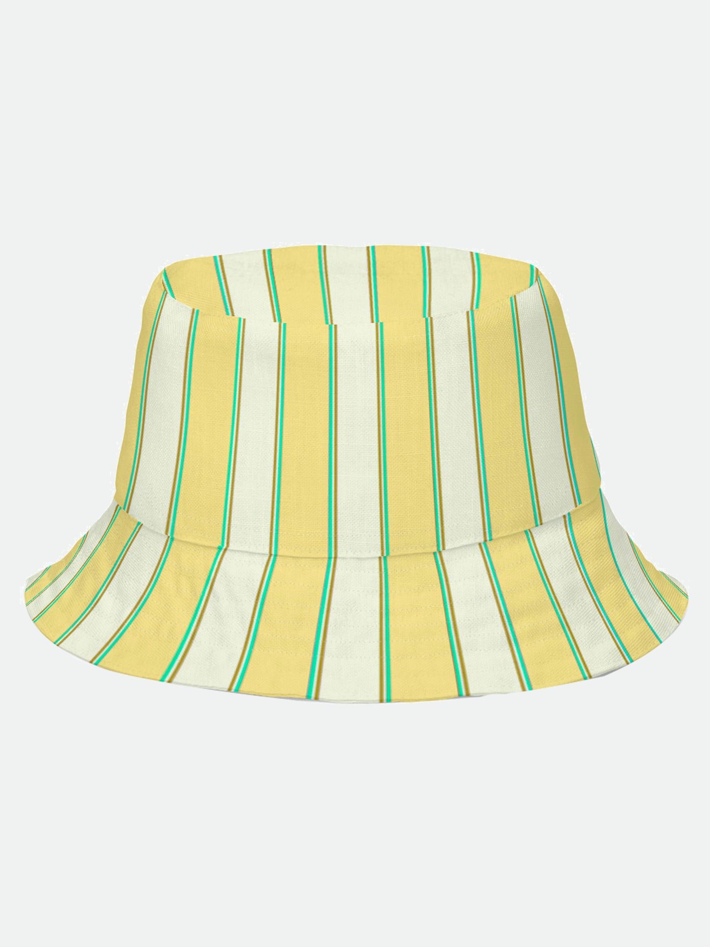 Butter Yellow Stripe Reversible Sun Hat