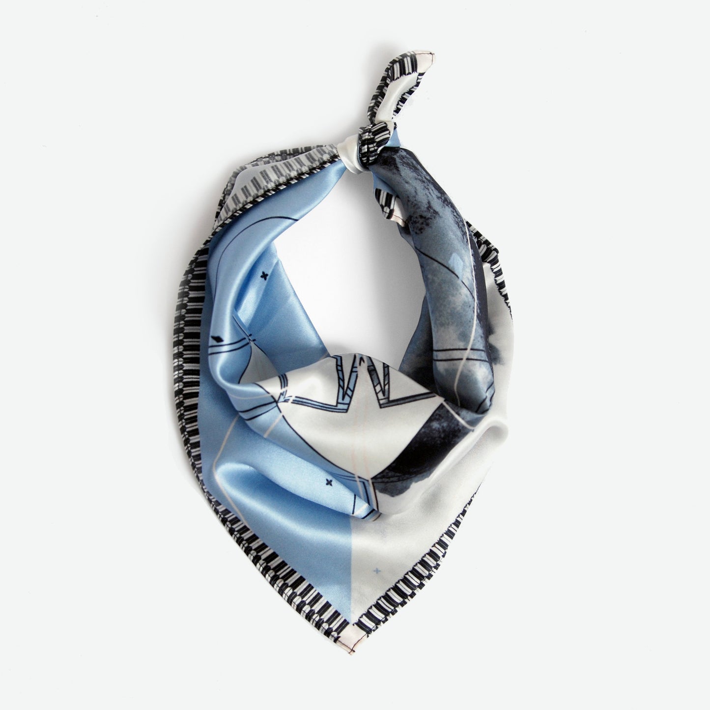 Abstract Bandana in Baby Blue