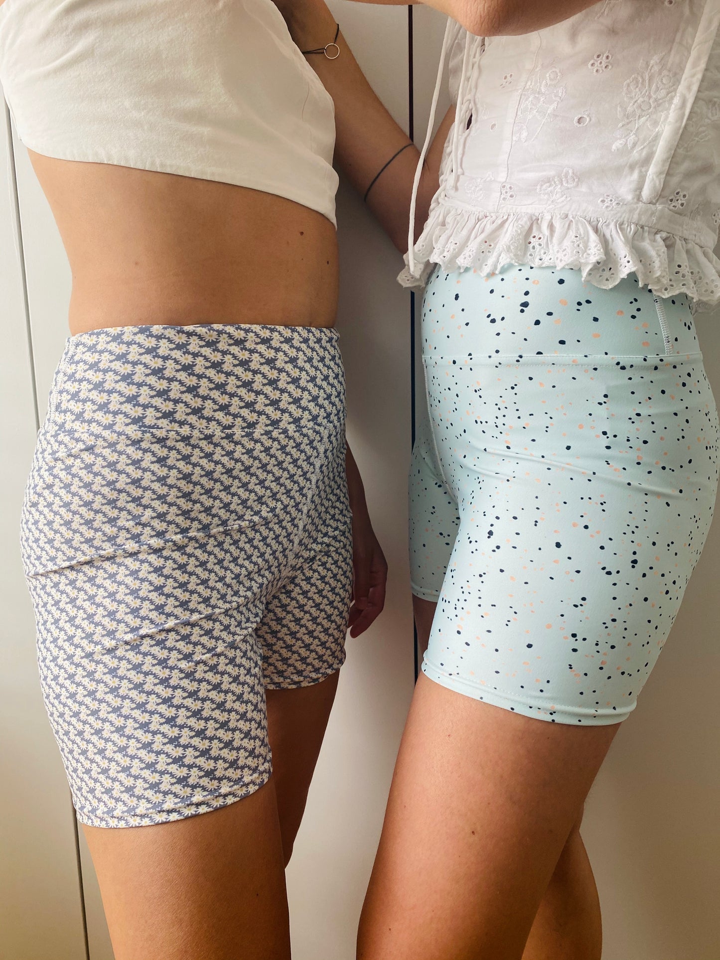 Micro Dot Biker Shorts in Mint