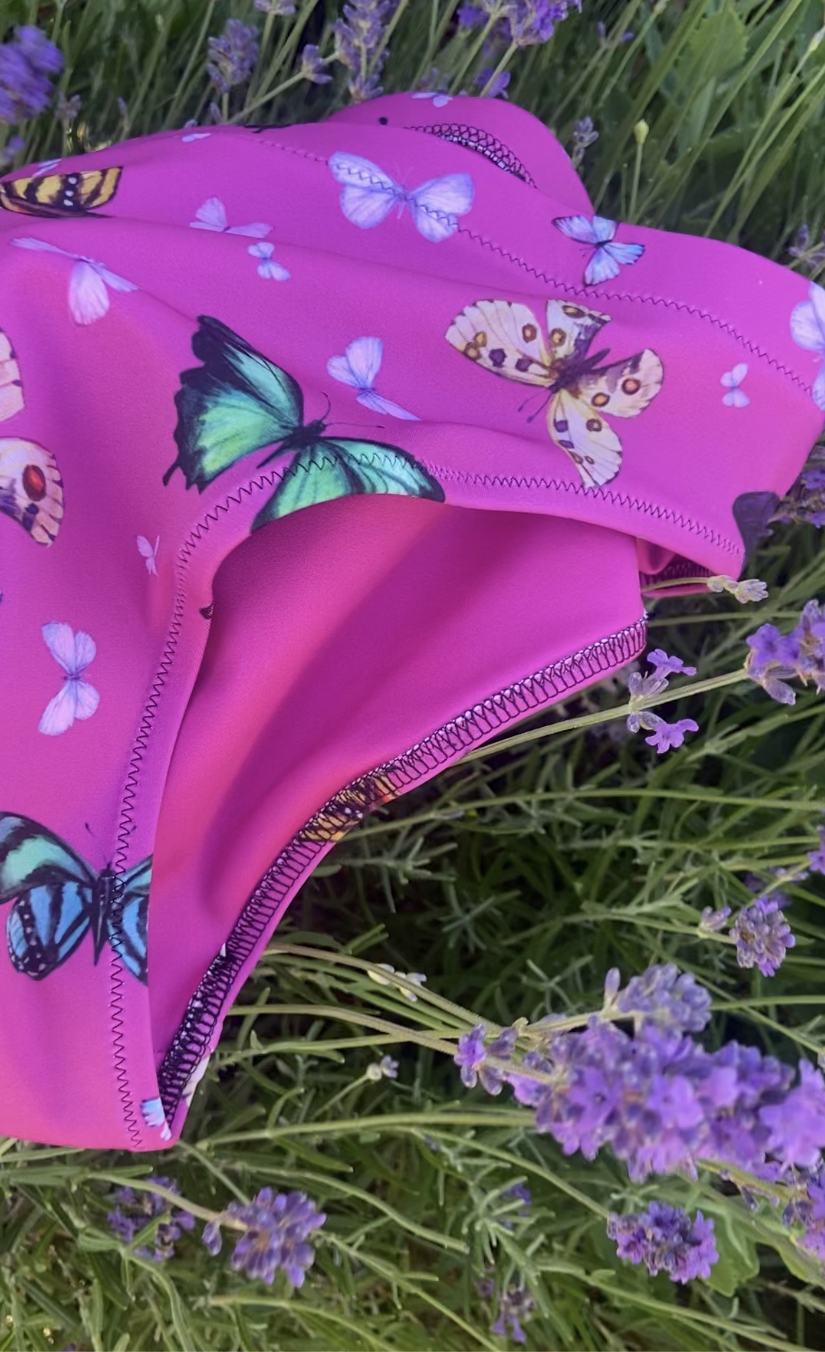 Butterflies Print Recycled High Waisted Bikini