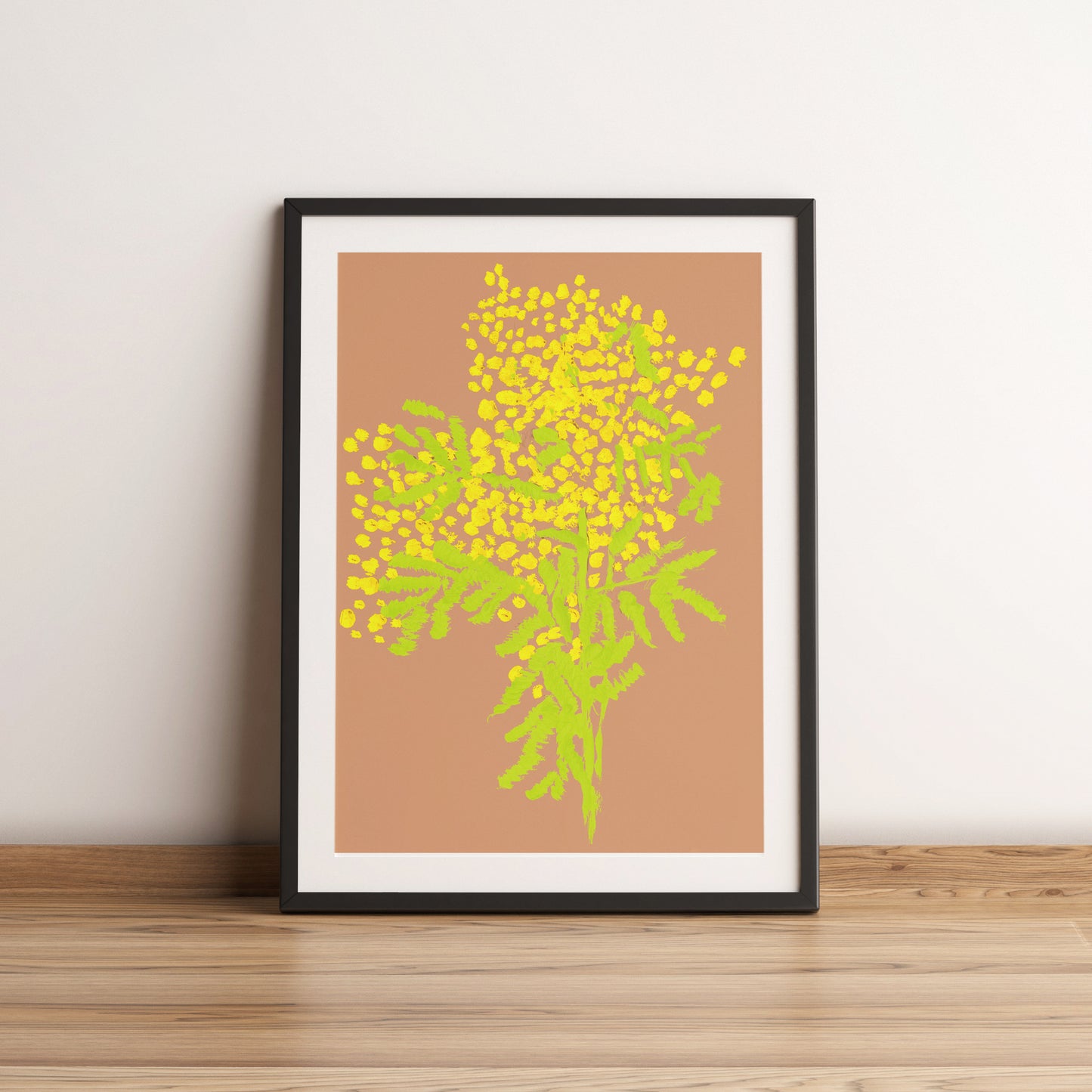 Mimosa Painted Graphic. A3 Artwork