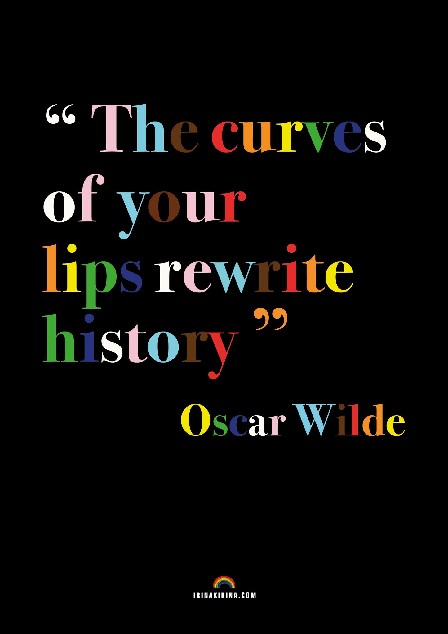 Oscar Wilde Quote Poster.