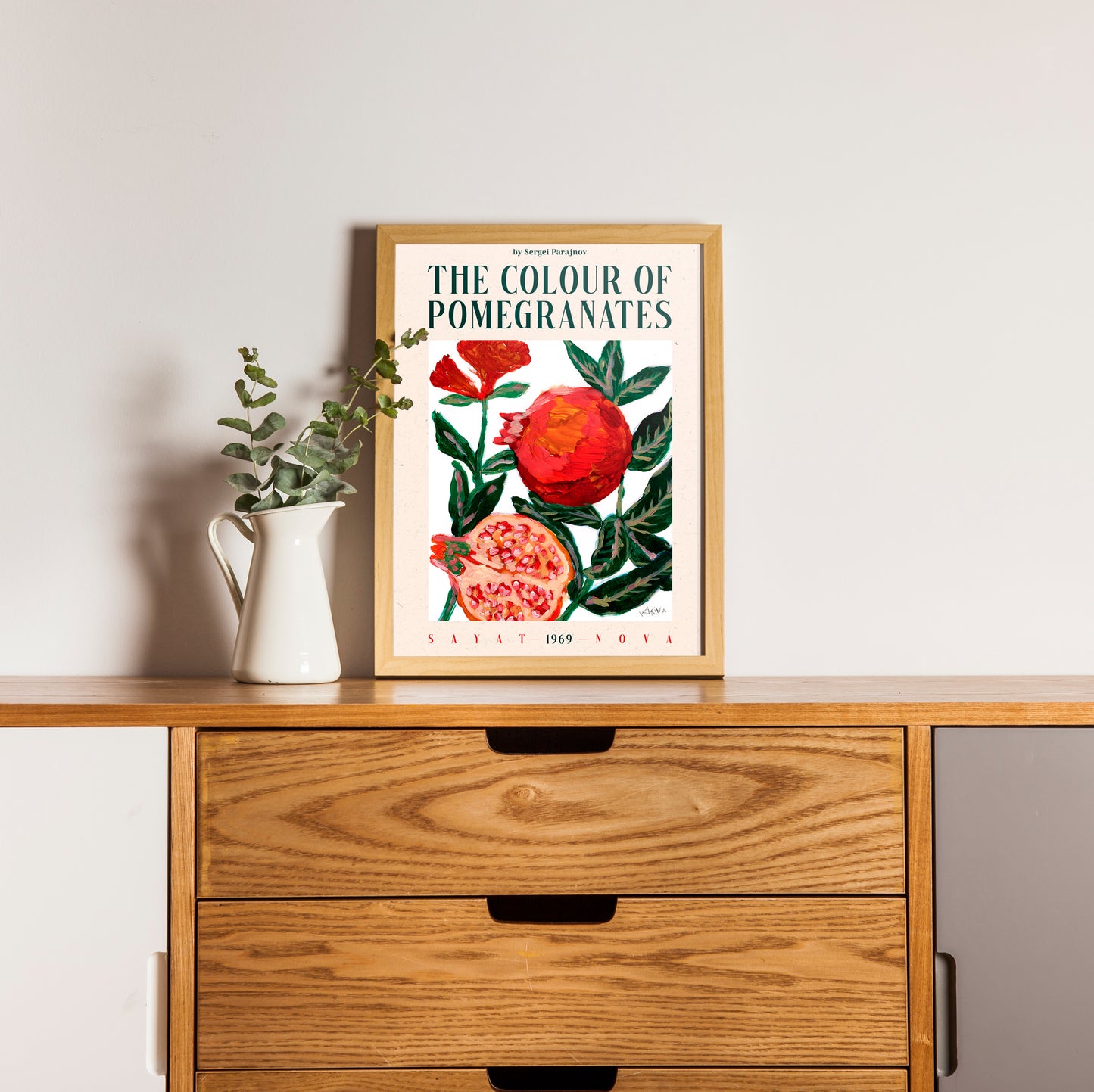 The Colour of Pomegranate. Sayat-Nova A3 Artwork