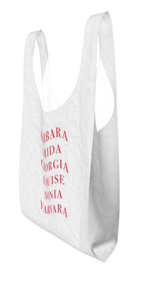 Female Artists Slogan Print Shopper Bag