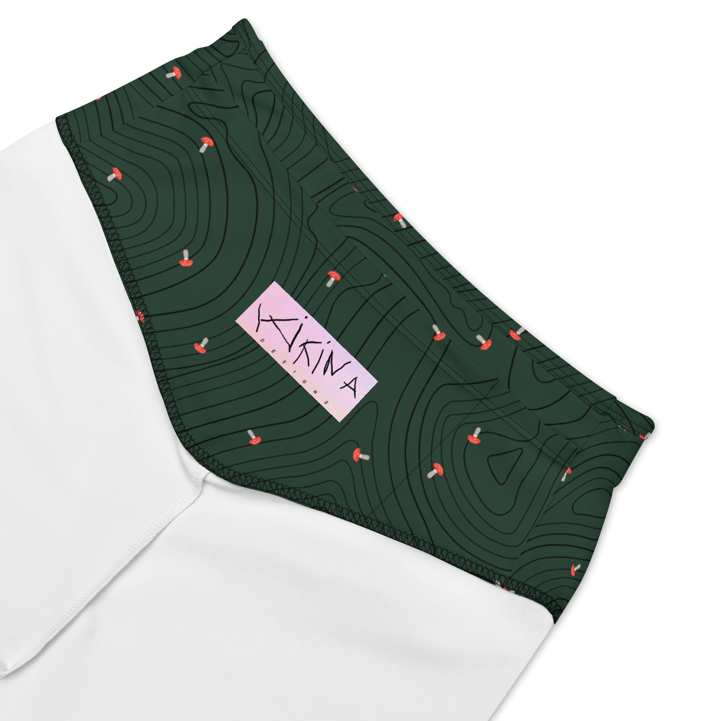 Mushroom Print Cycling Shorts