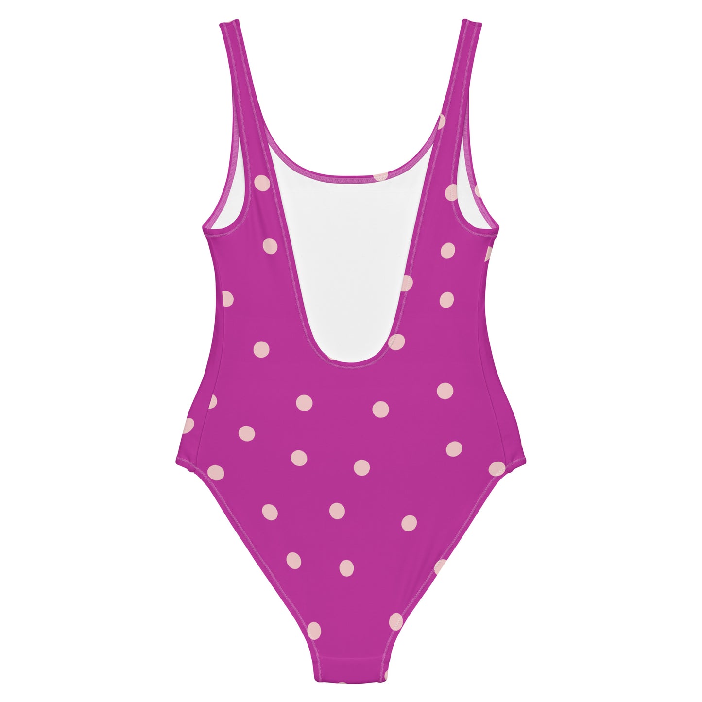 Dot One-Piece Swimsuit in Purple