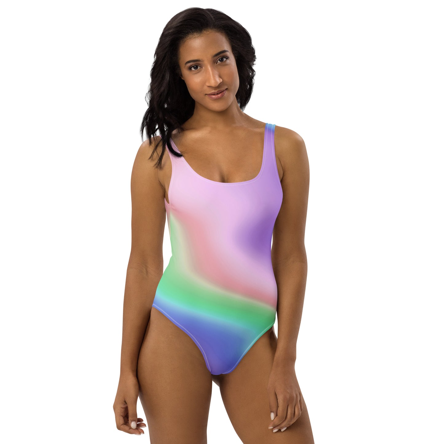 Gradient Print One-Piece Swimsuit