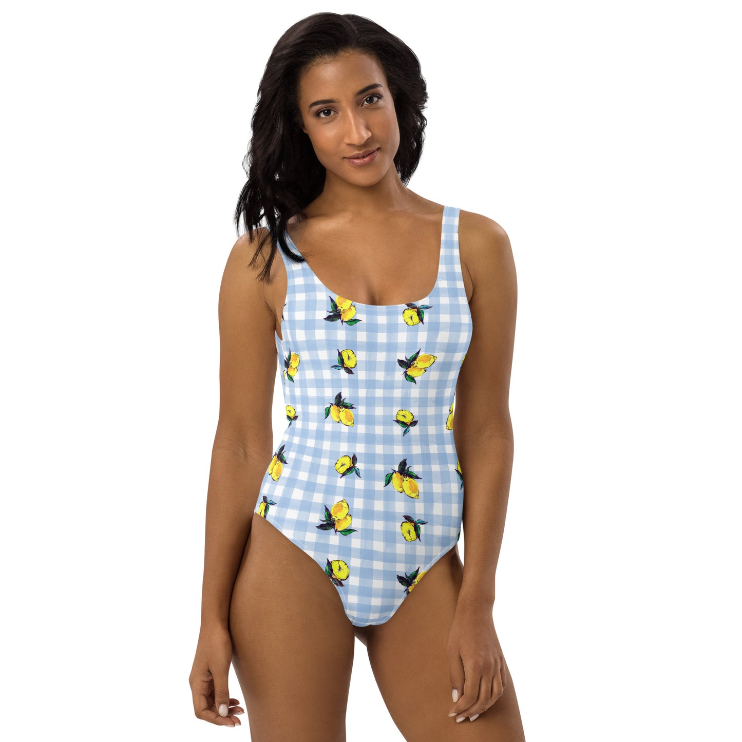 Lemon Print One-Piece Swimsuit