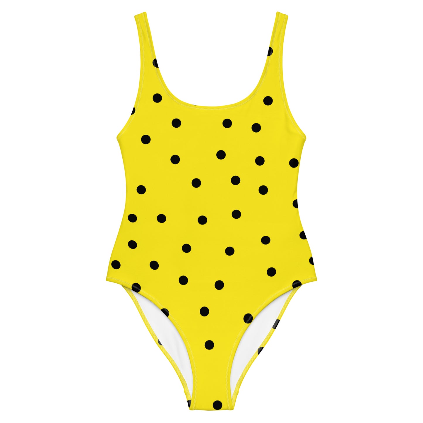 Dot One Piece Swimsuit in Yellow