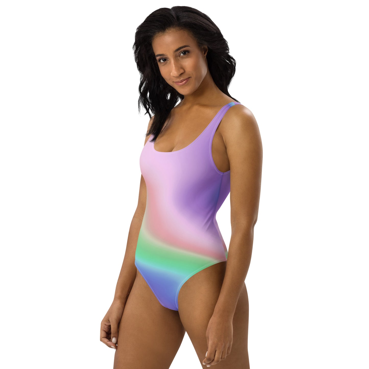 Gradient Print One-Piece Swimsuit