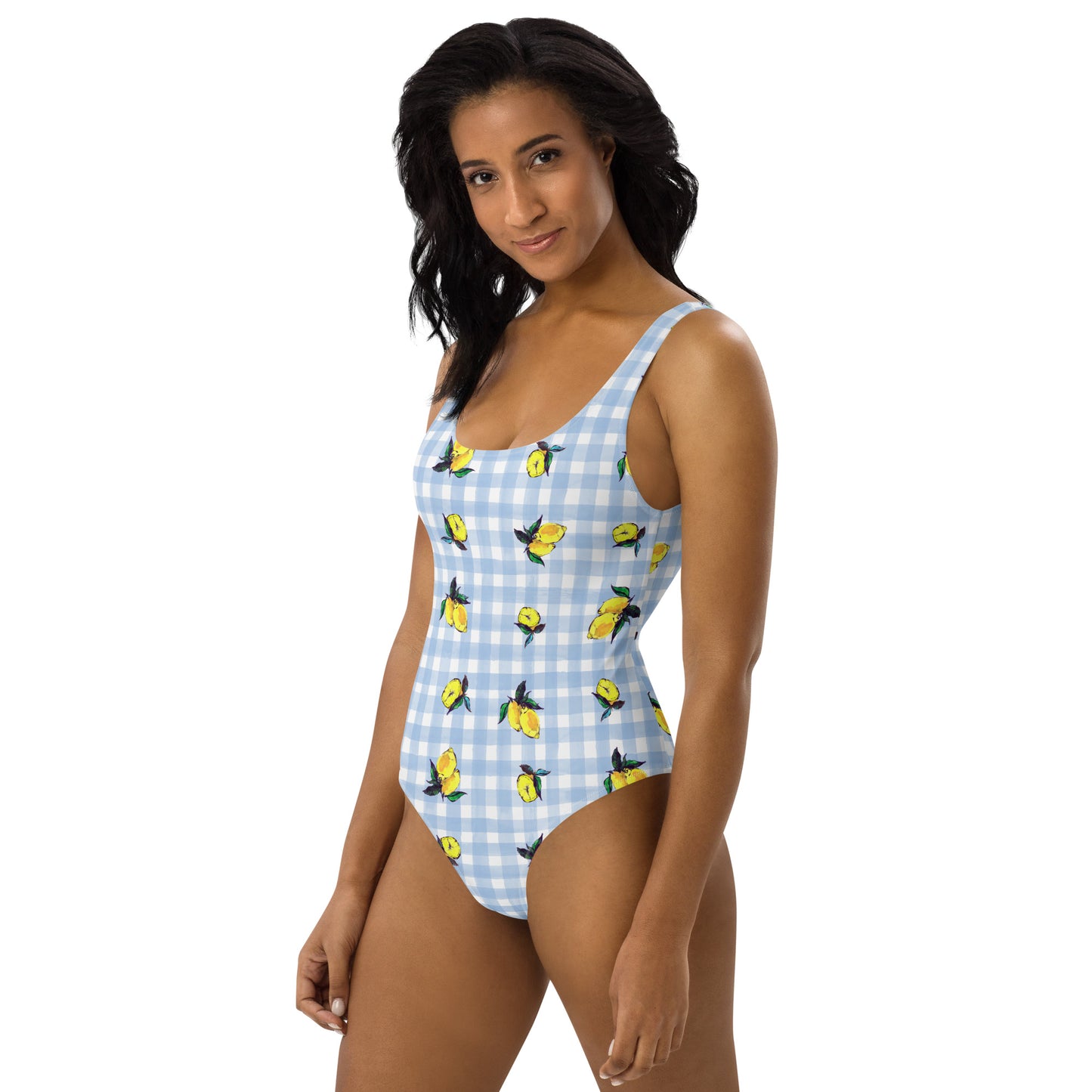 Lemon Print One-Piece Swimsuit
