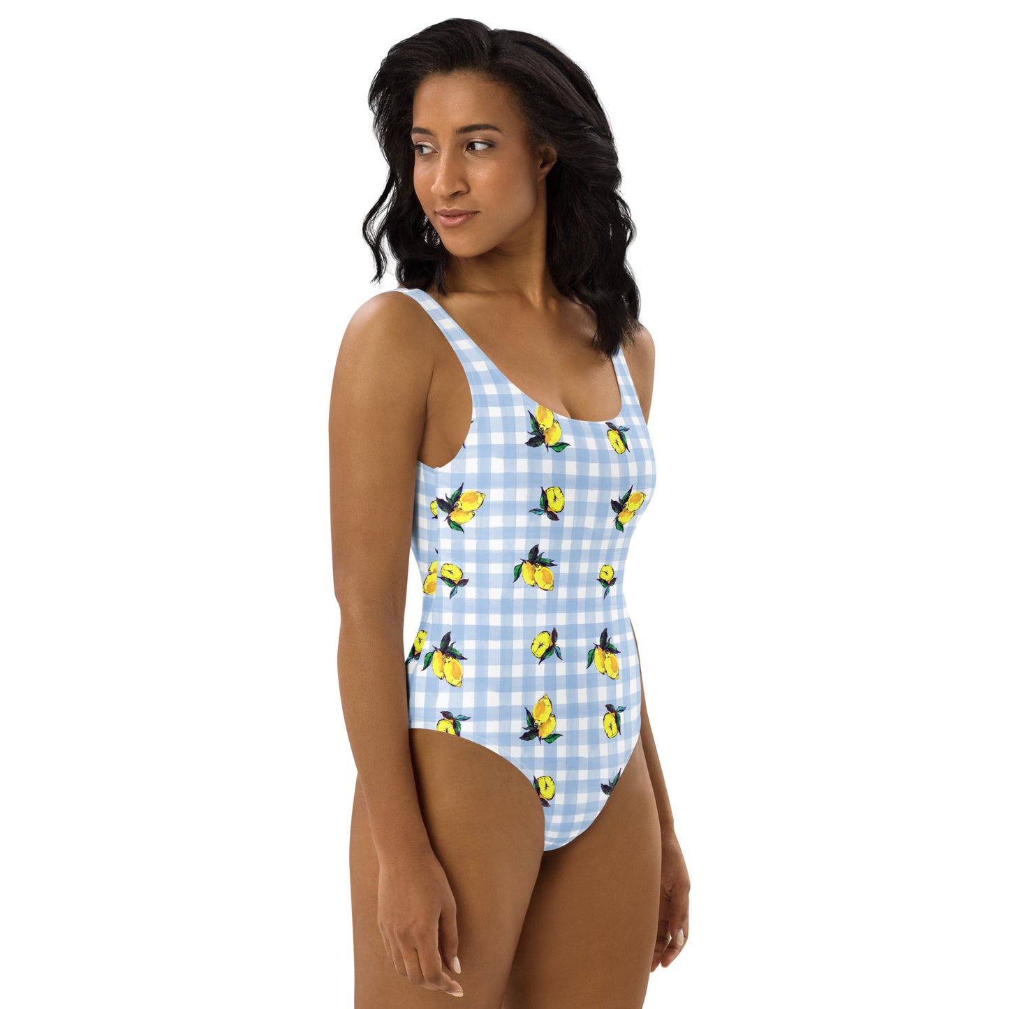 Lemon Print One-Piece Swimsuit
