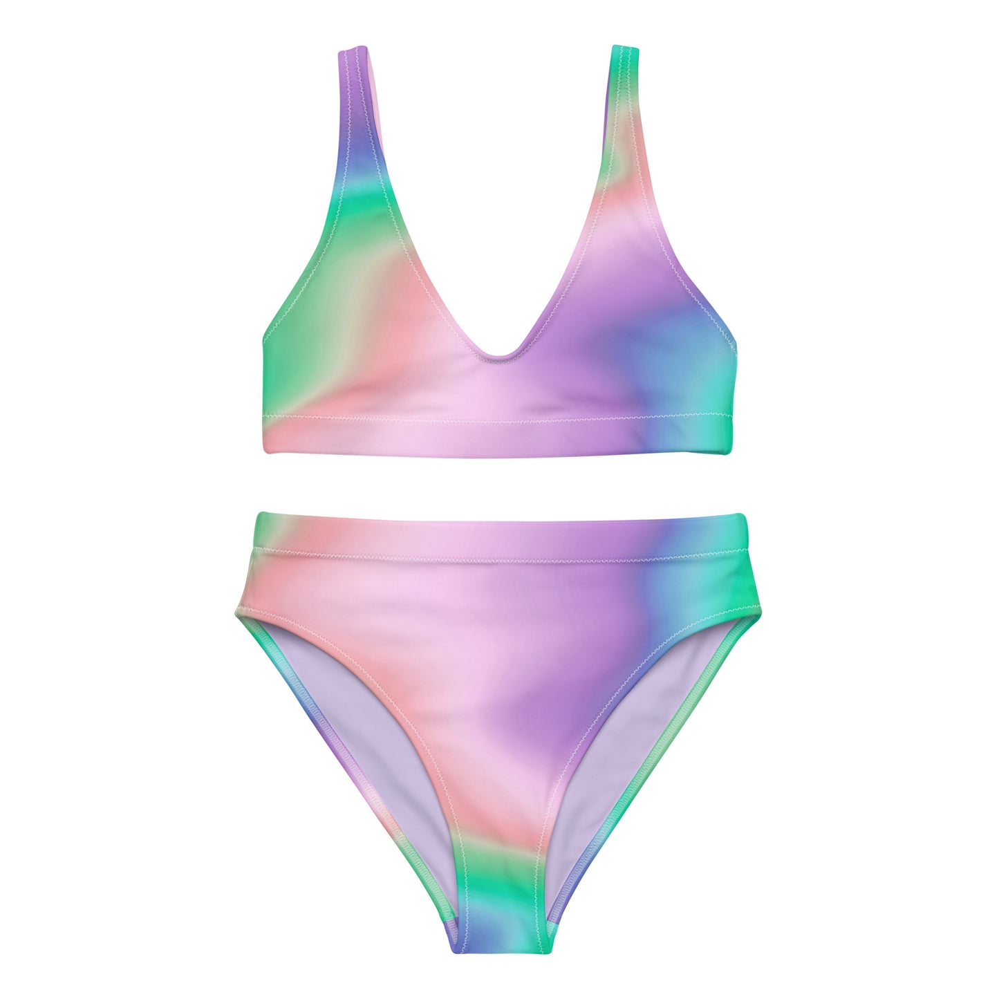 Gradient Recycled high-waisted Bikini