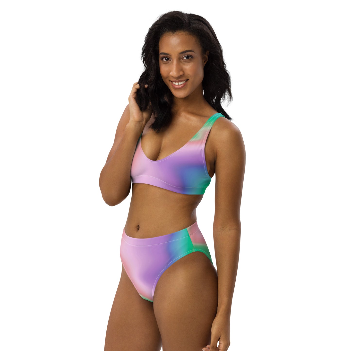 Gradient Recycled high-waisted Bikini