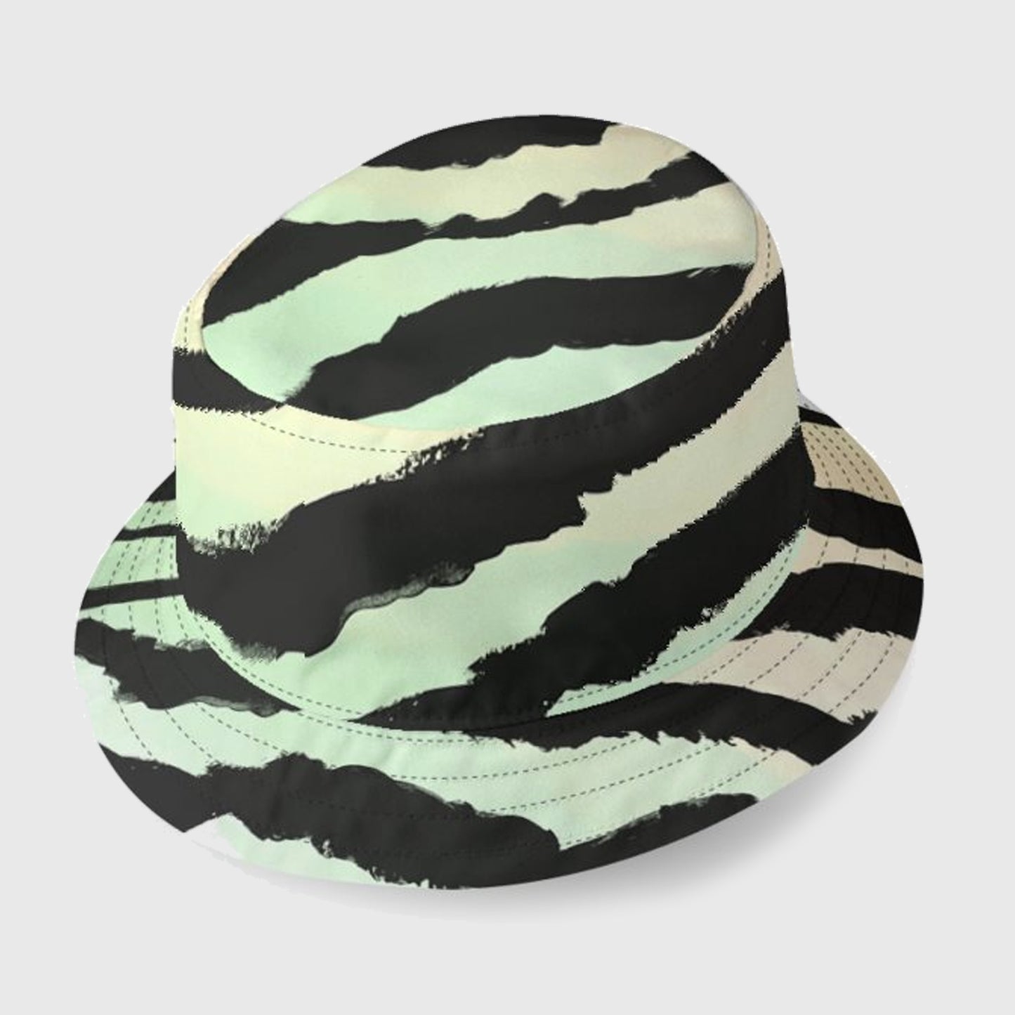 Unisex Painted Stripe Bucket Hat in Two Colourways