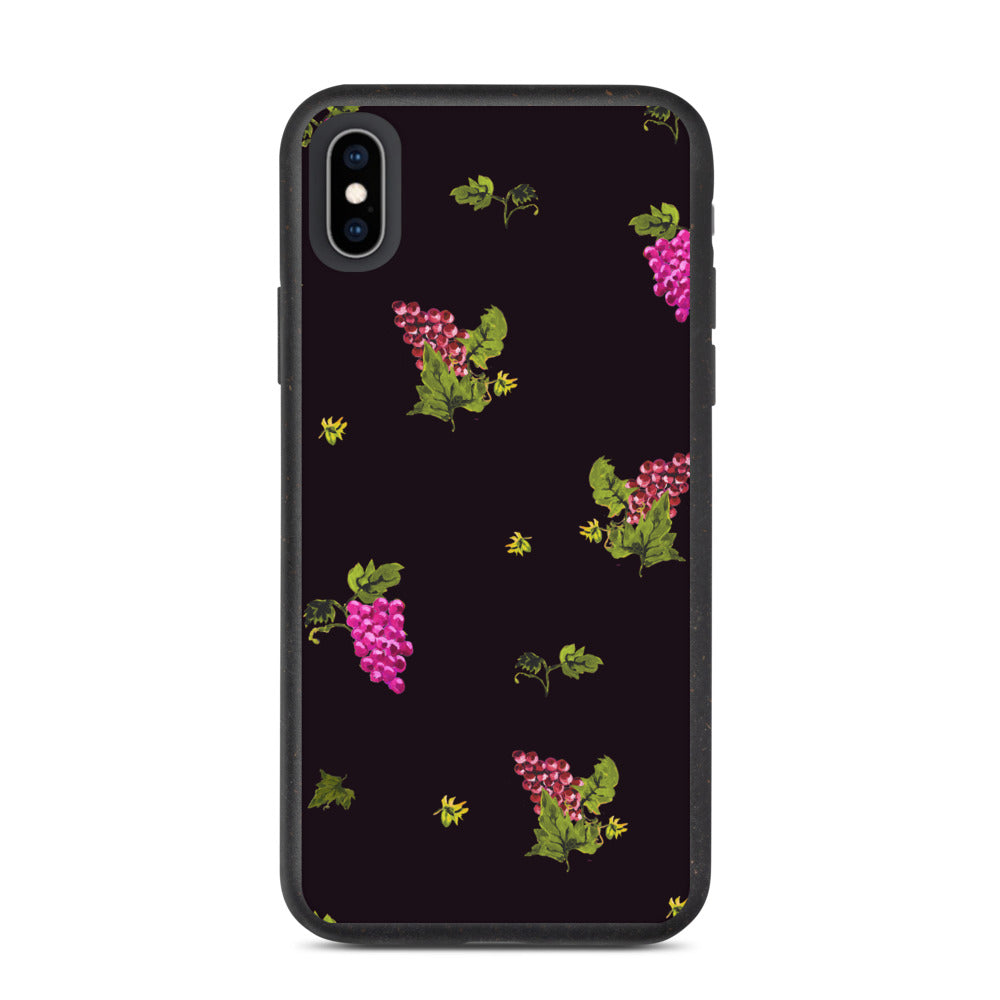 Grape Print Biodegradable phone case
