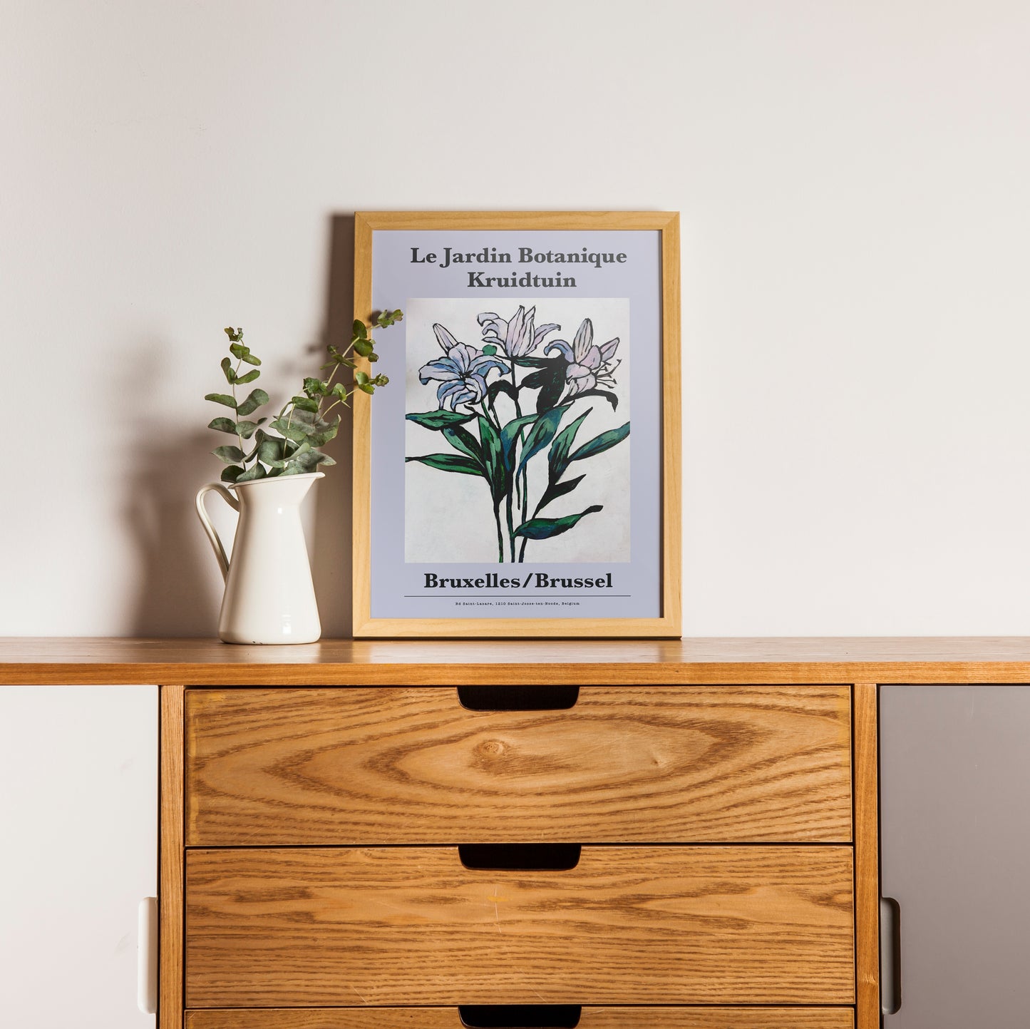 Botanique. Painted Lilies. A3 Artwork. Unframed.