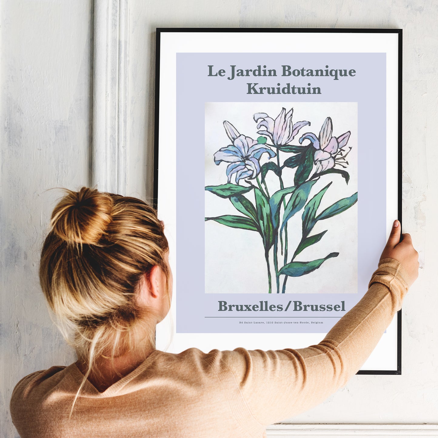 Botanique. Painted Lilies. A3 Artwork. Unframed.