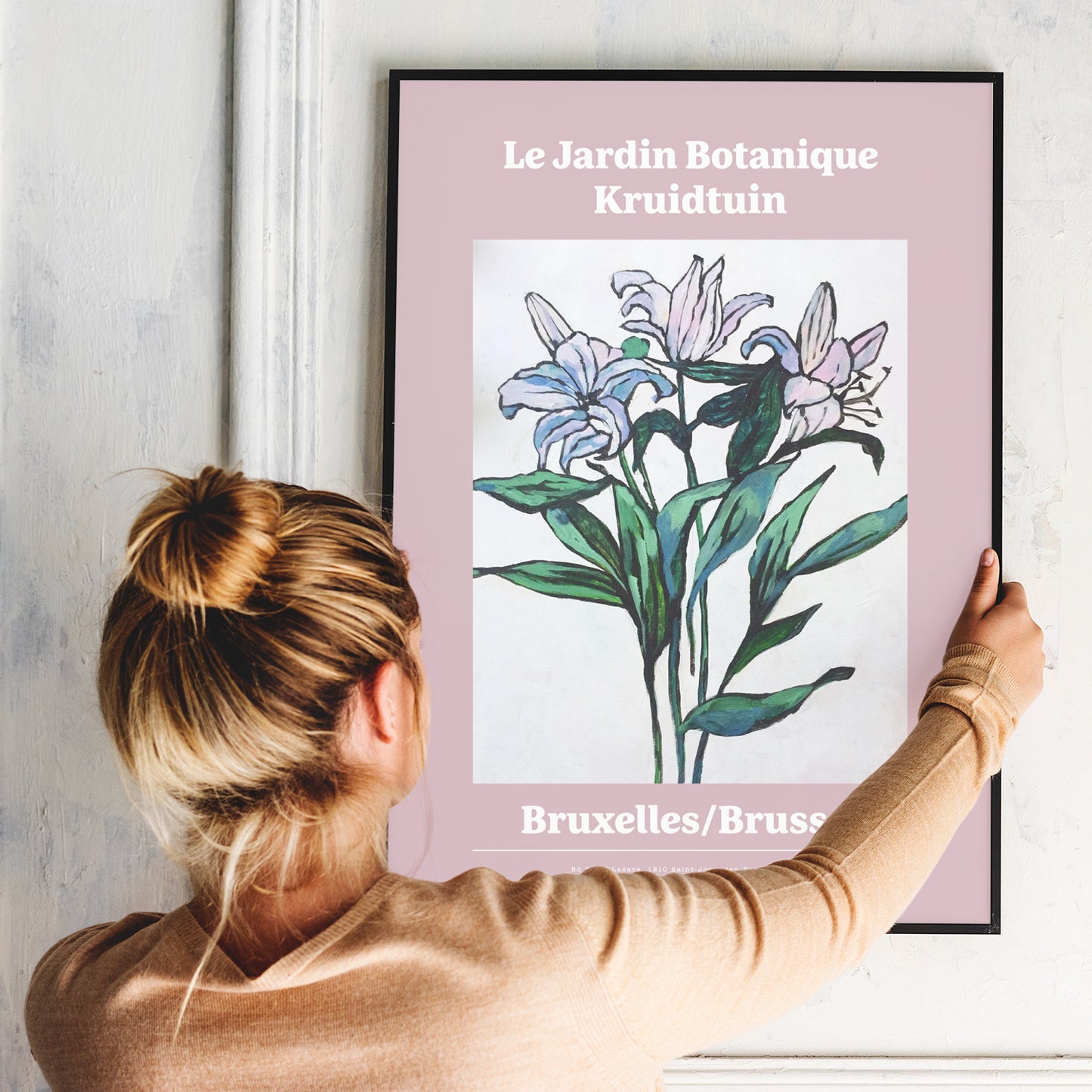 Botanique. Painted Lilies. A3 Artwork. Unframed.
