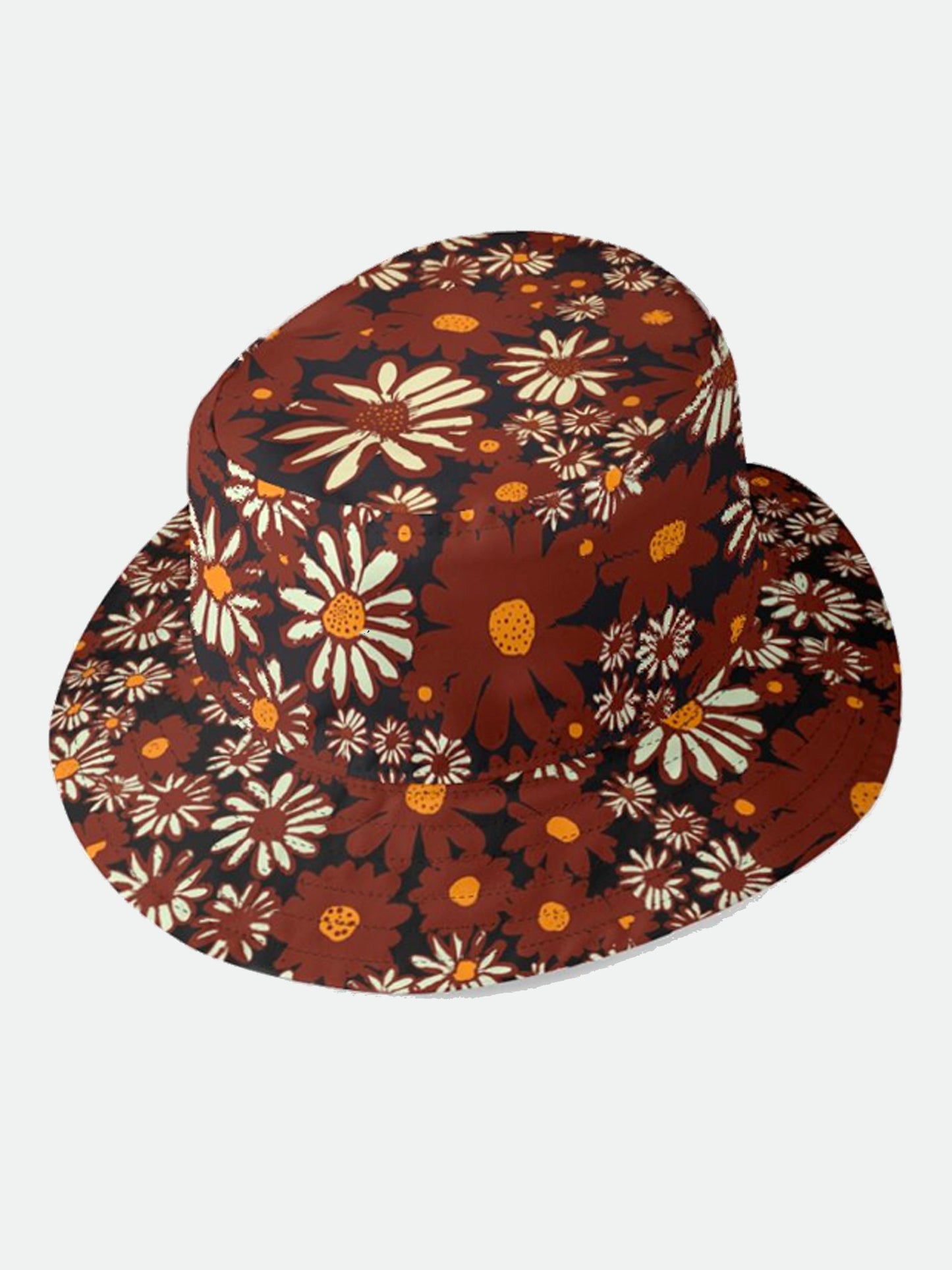 Daisy Bucket Hat in Chocolate