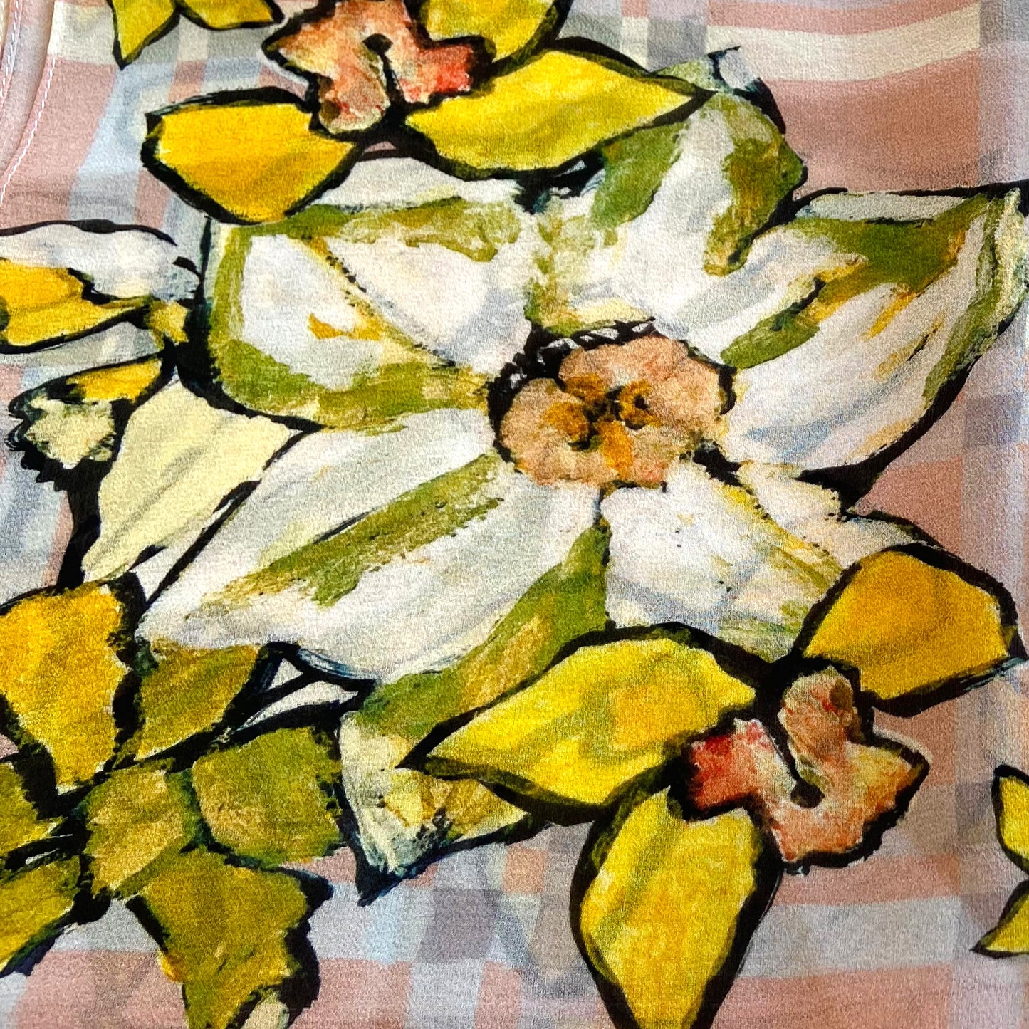 Daffodil Silk Georgette Square Scarf