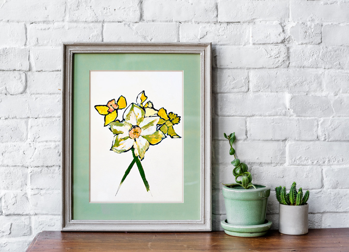 Daffodil. Original painting