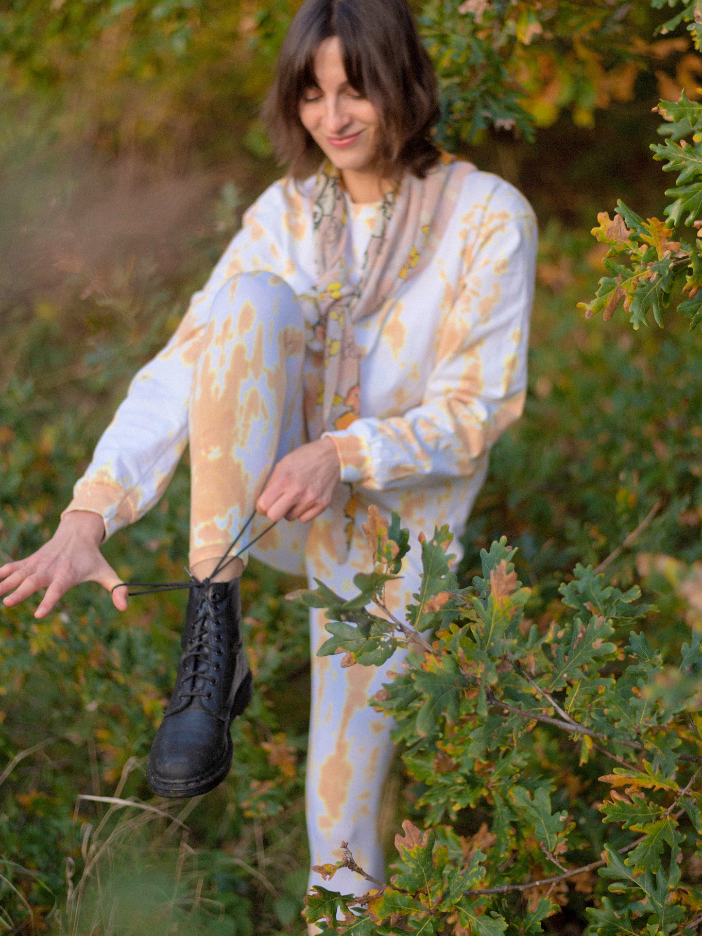 Daffodil Silk Georgette Square Scarf