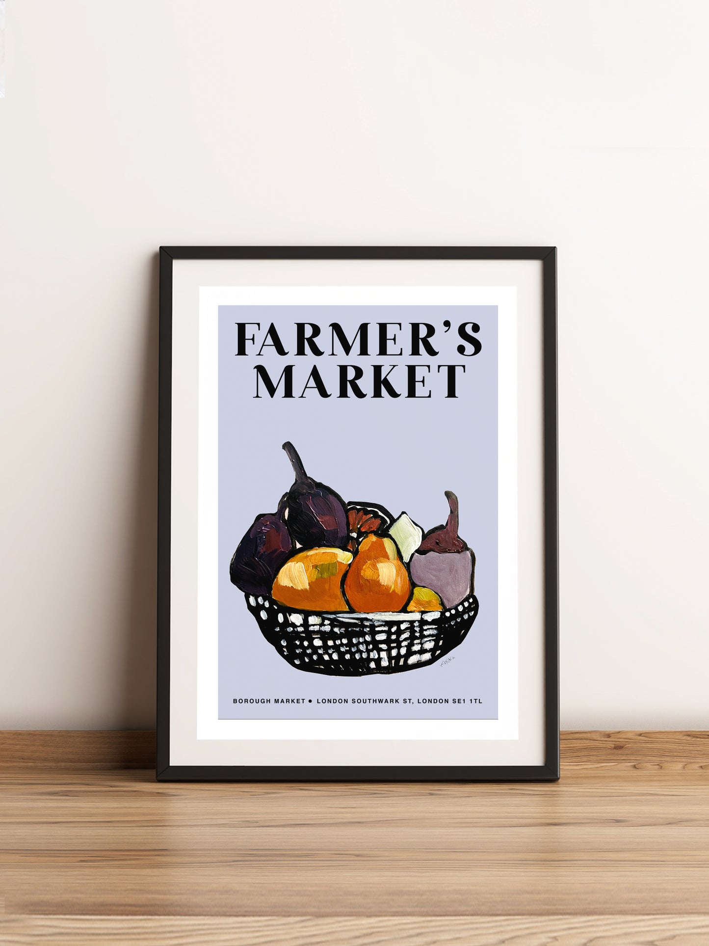 Farmer's Market. Still life with fruit. A3 Artwork. Giclee Print Unframed