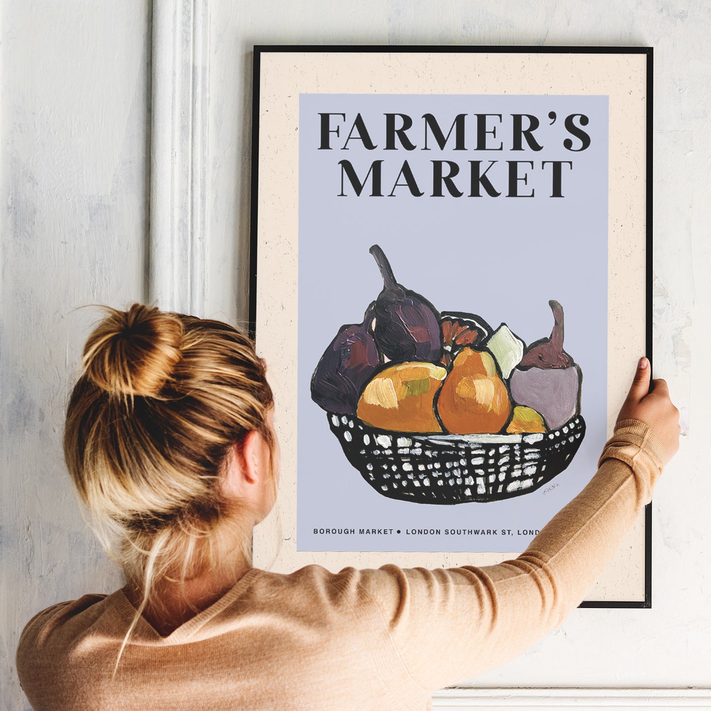 Farmer's Market. Still life with fruit. A3 Artwork. Giclee Print Unframed