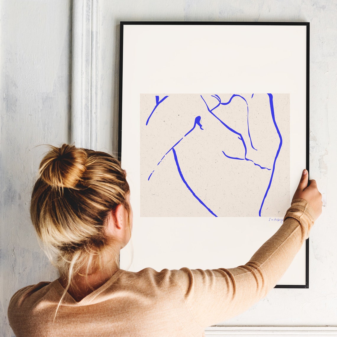 Kissing You. A3 Artwork. Giclee Print Unframed.