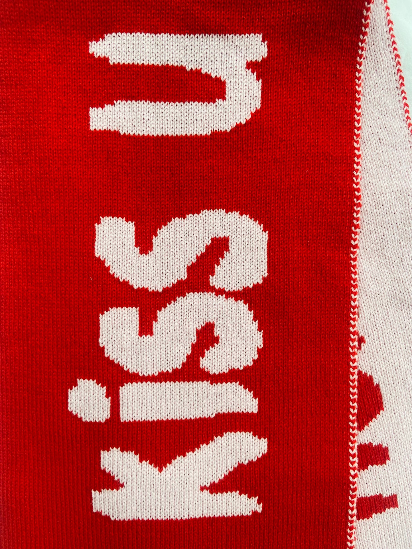 Kiss Slogan Wool and Cashmere Scarf