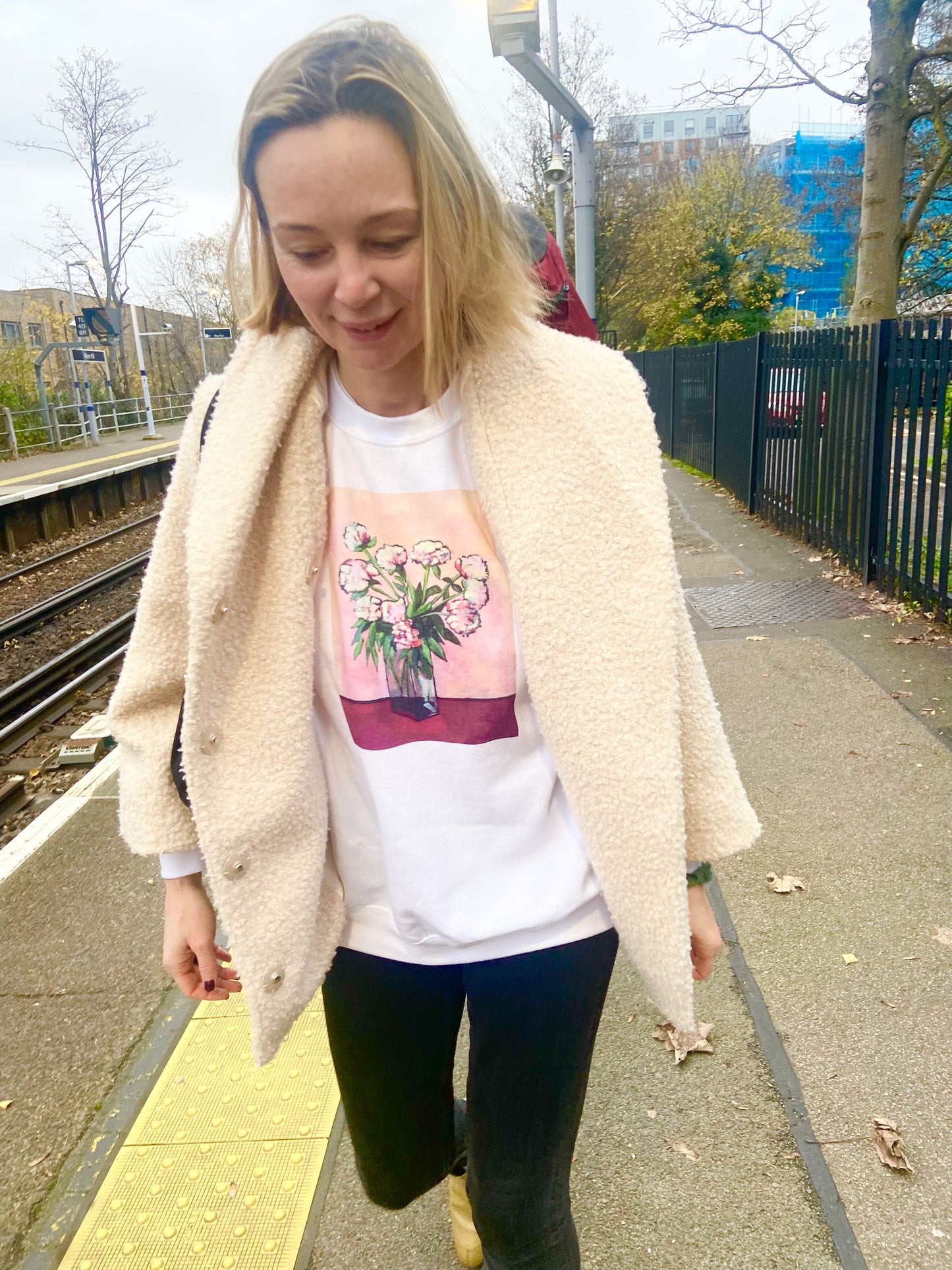 Peonies Unisex Sweatshirt