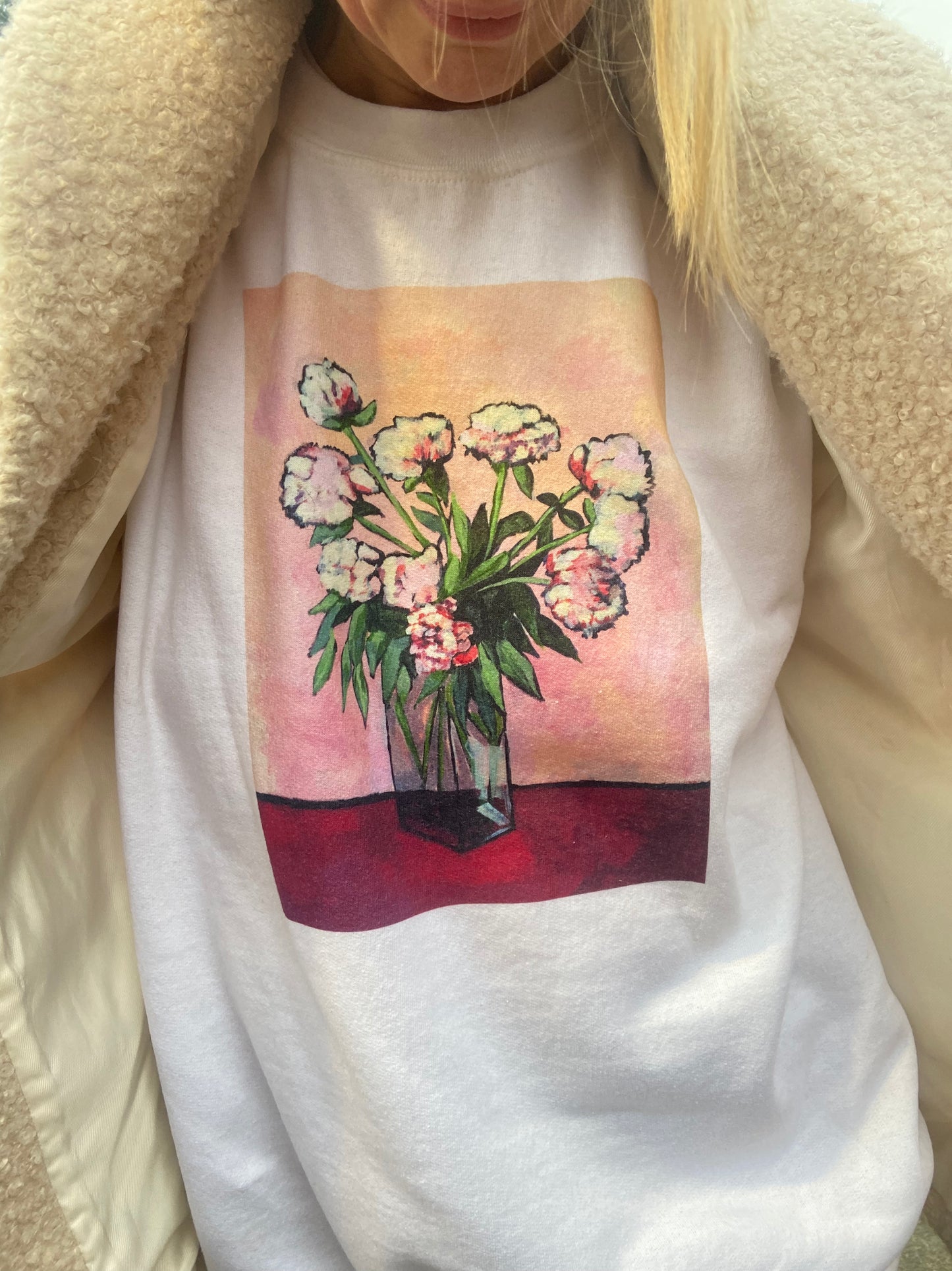 Peonies Unisex Sweatshirt