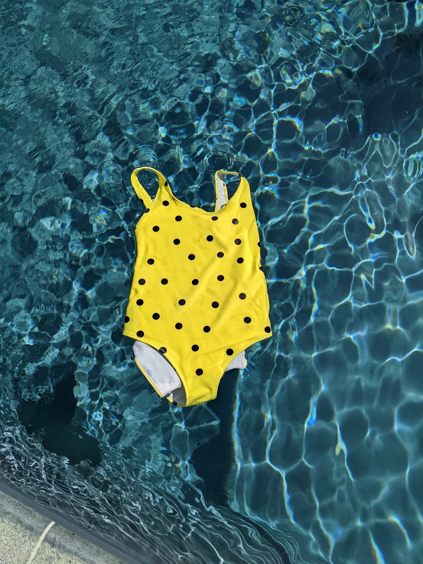 Dot One Piece Swimsuit in Yellow