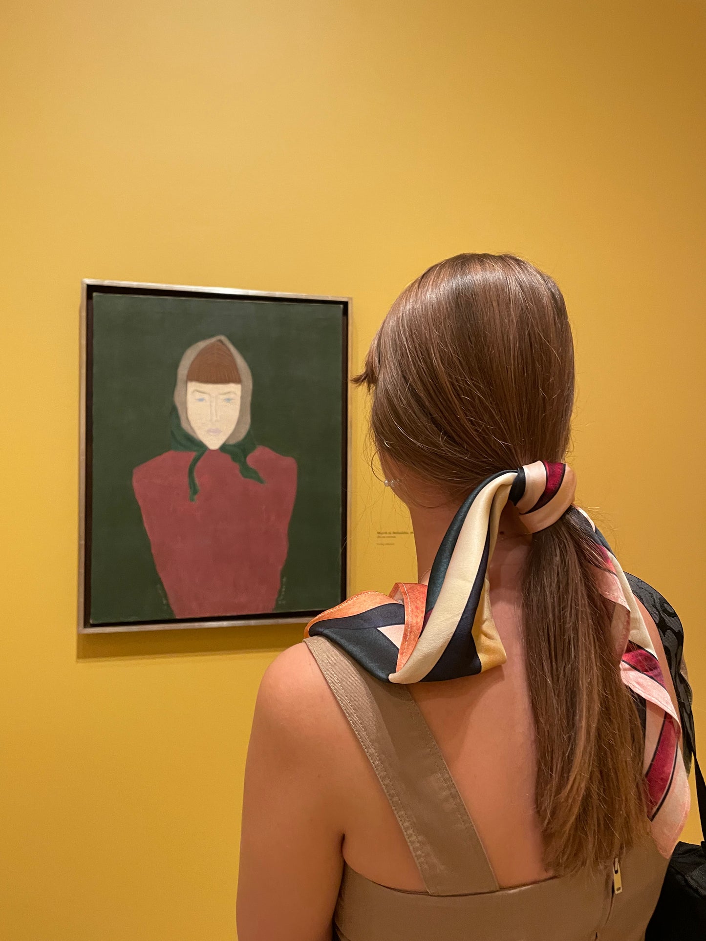 Sonia. Geo Satin Silk Bandana