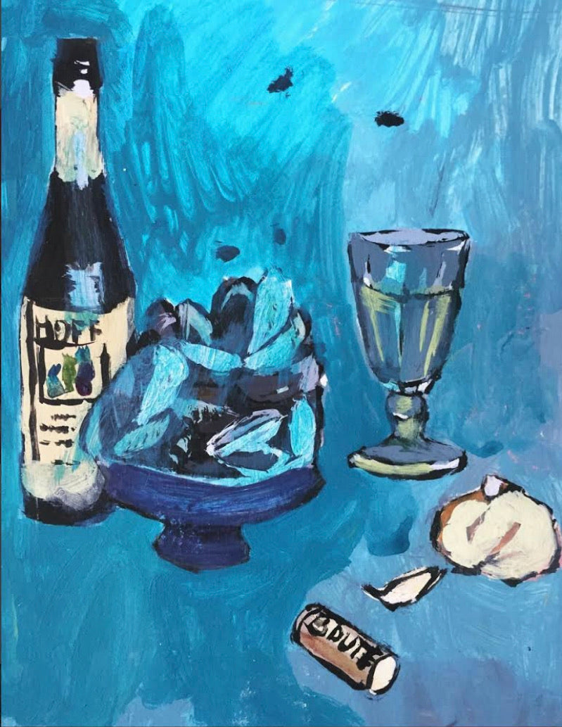 Mosselen. Still life.