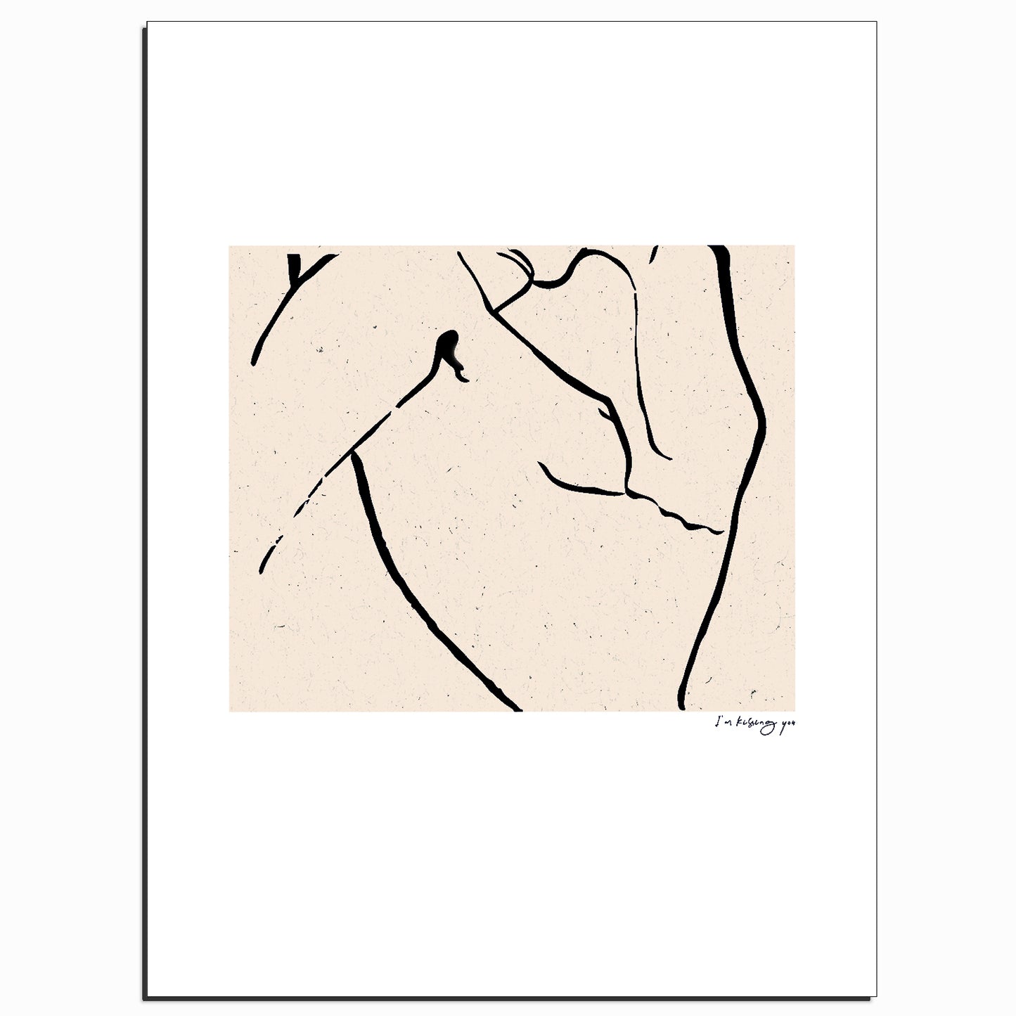 Kissing You. A3 Artwork. Giclee Print Unframed.