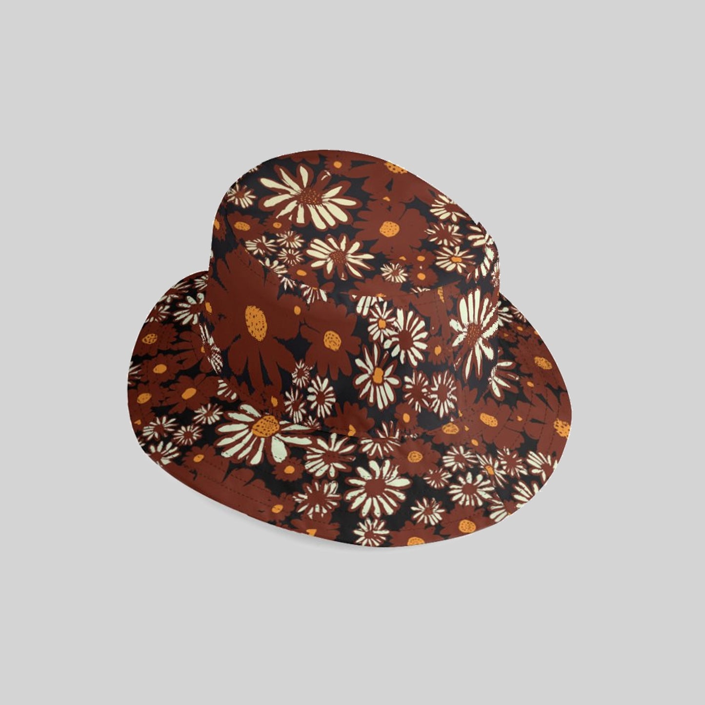 Daisy Bucket Hat in Chocolate