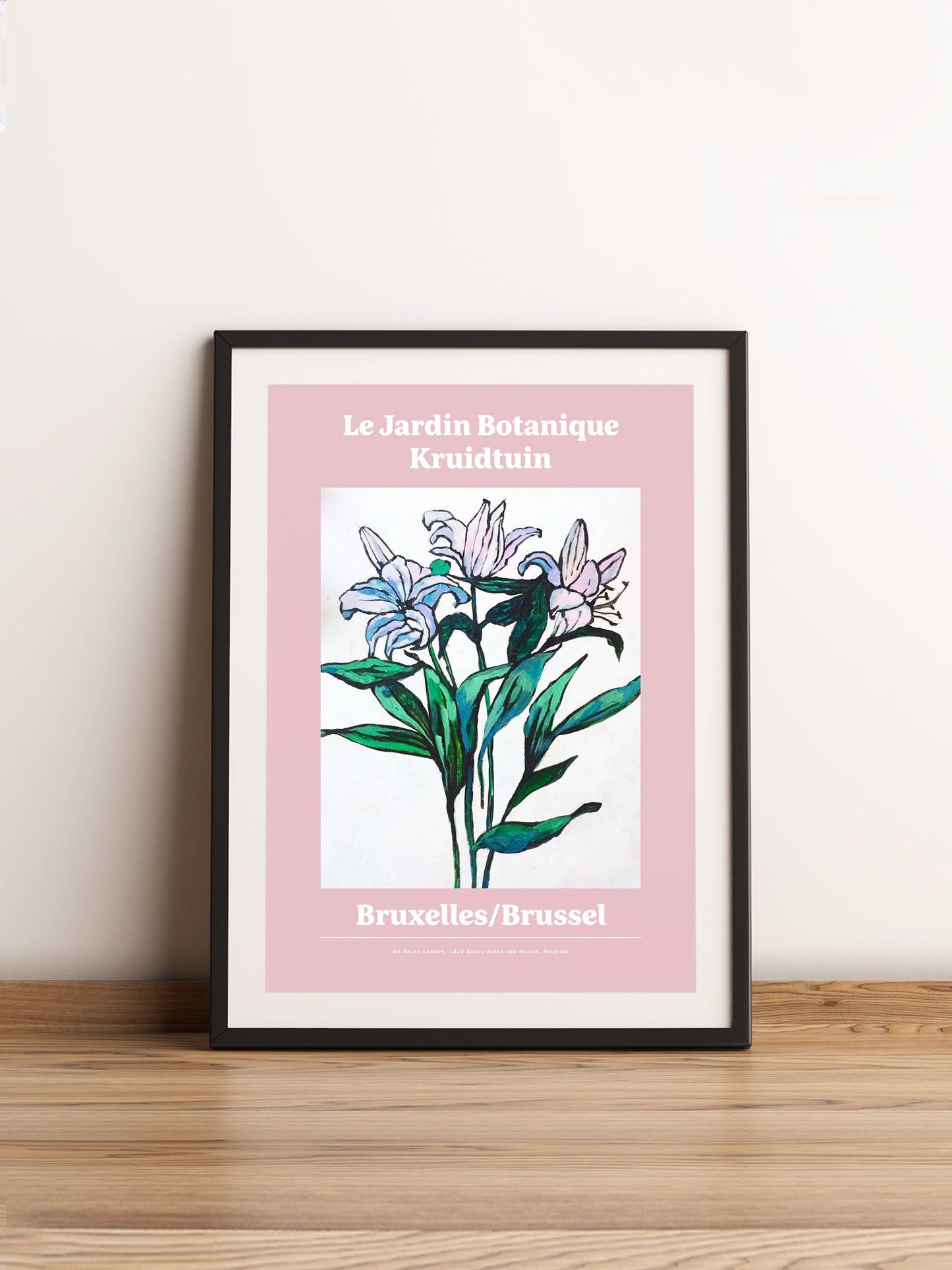 Botanique. Painted Lilies. A3 Artwork. Unframed.