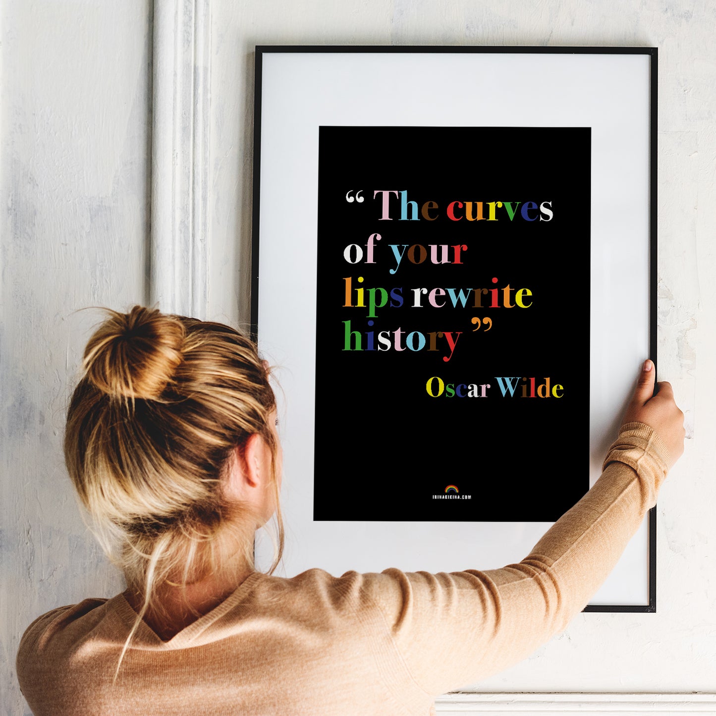 Oscar Wilde Quote Poster.