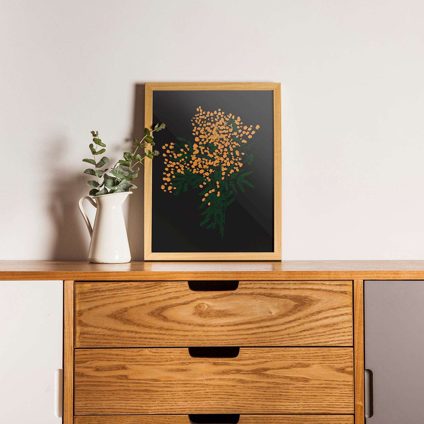 Mimosa Painted Graphic. A3 Artwork