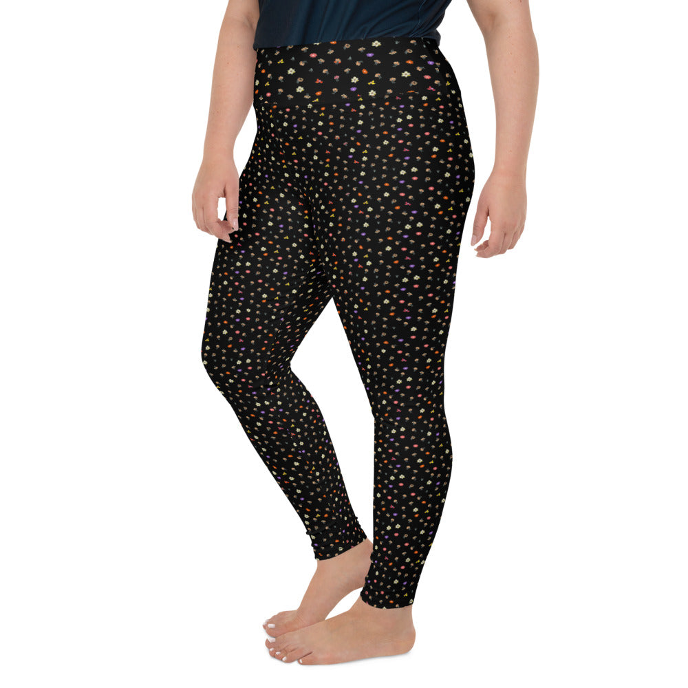 Ditsy Floral Print Plus Size Leggings